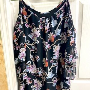 Cold shoulder shift dress